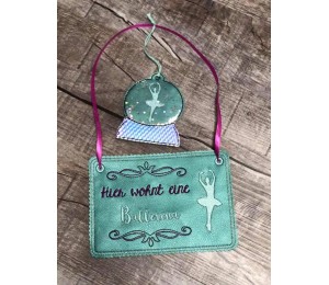 Stickserie - Ballerina inkl. ITH Schlüsselanhänger und Türschild 